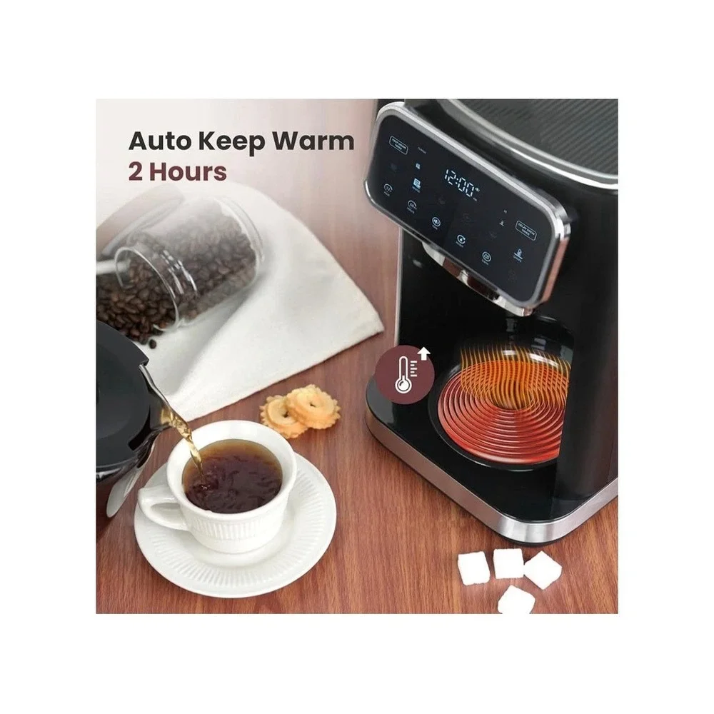Gevi 12 Cup Programmable Drip Coffee Maker  with Touch Screen, Model DCMAO-READ